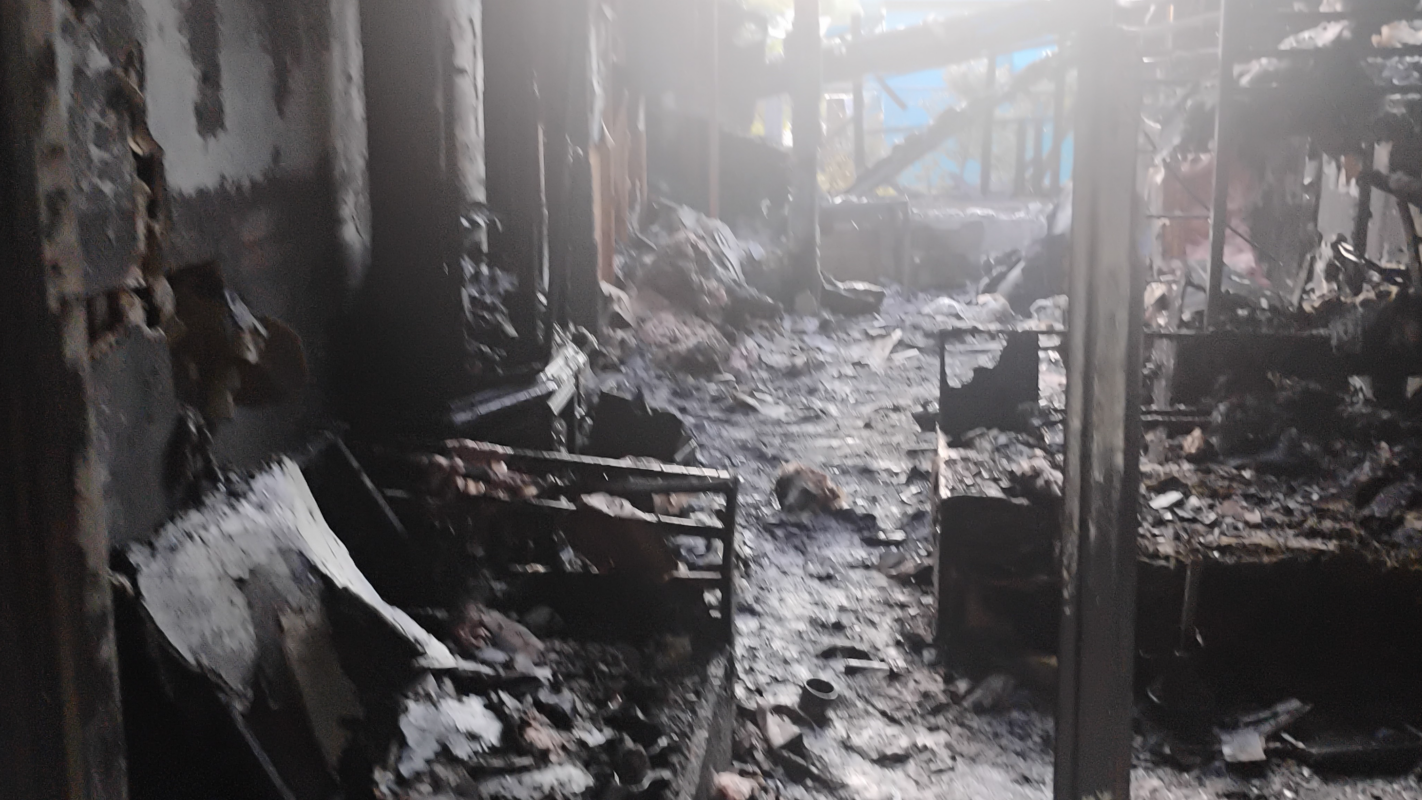 my house has burnt down