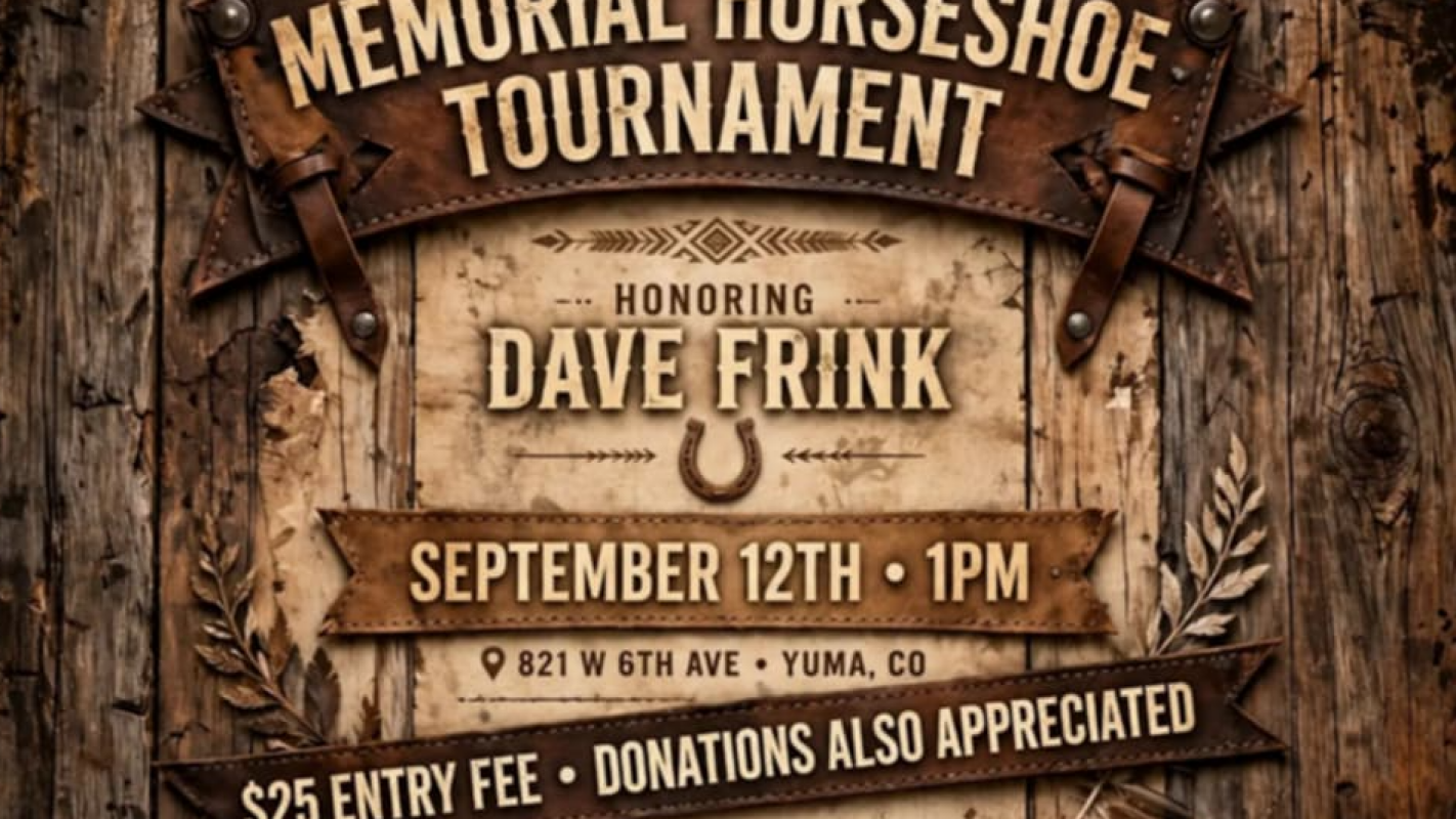 Dave Frink Memorial horseshoe tournament and silent auction