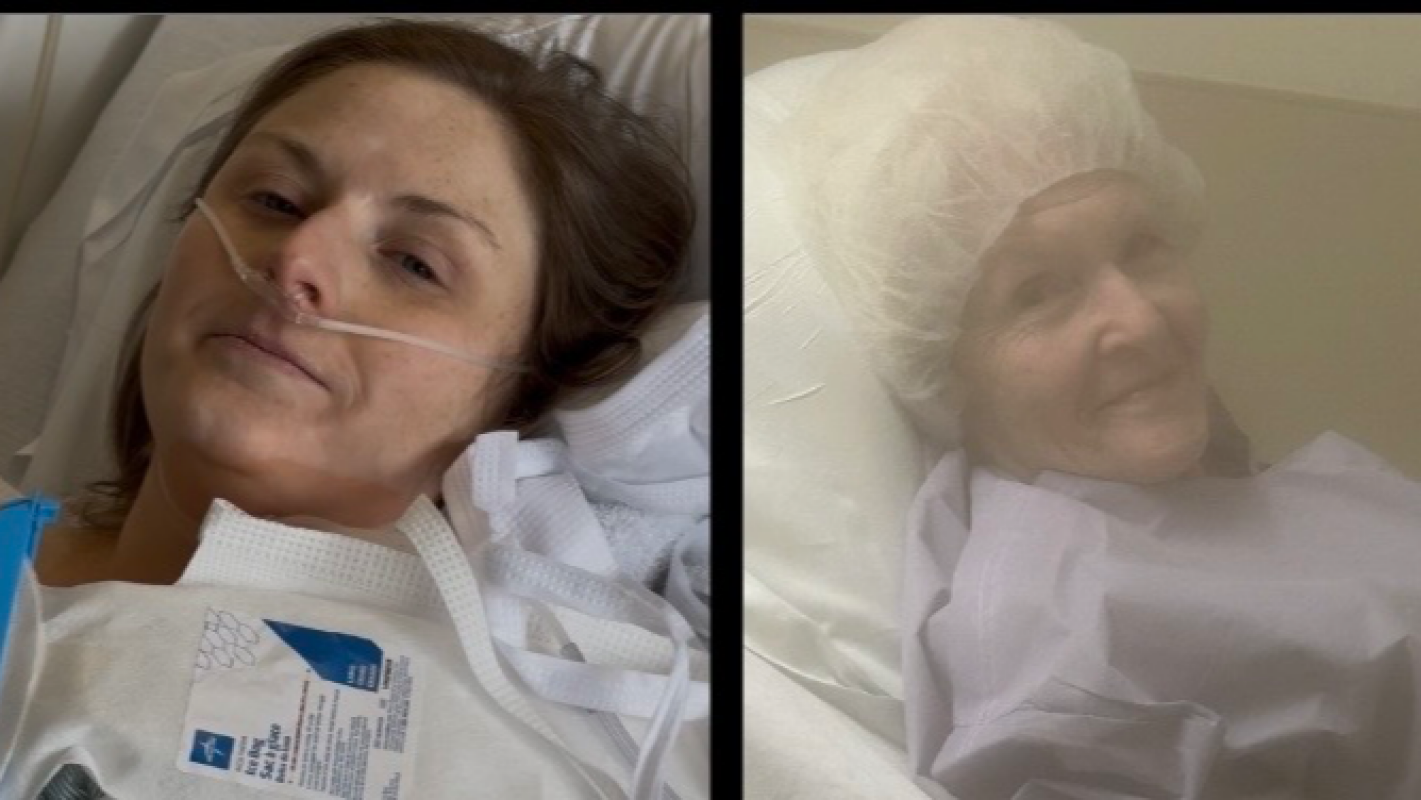 Sheila and Sherry in the Hospital at the same time