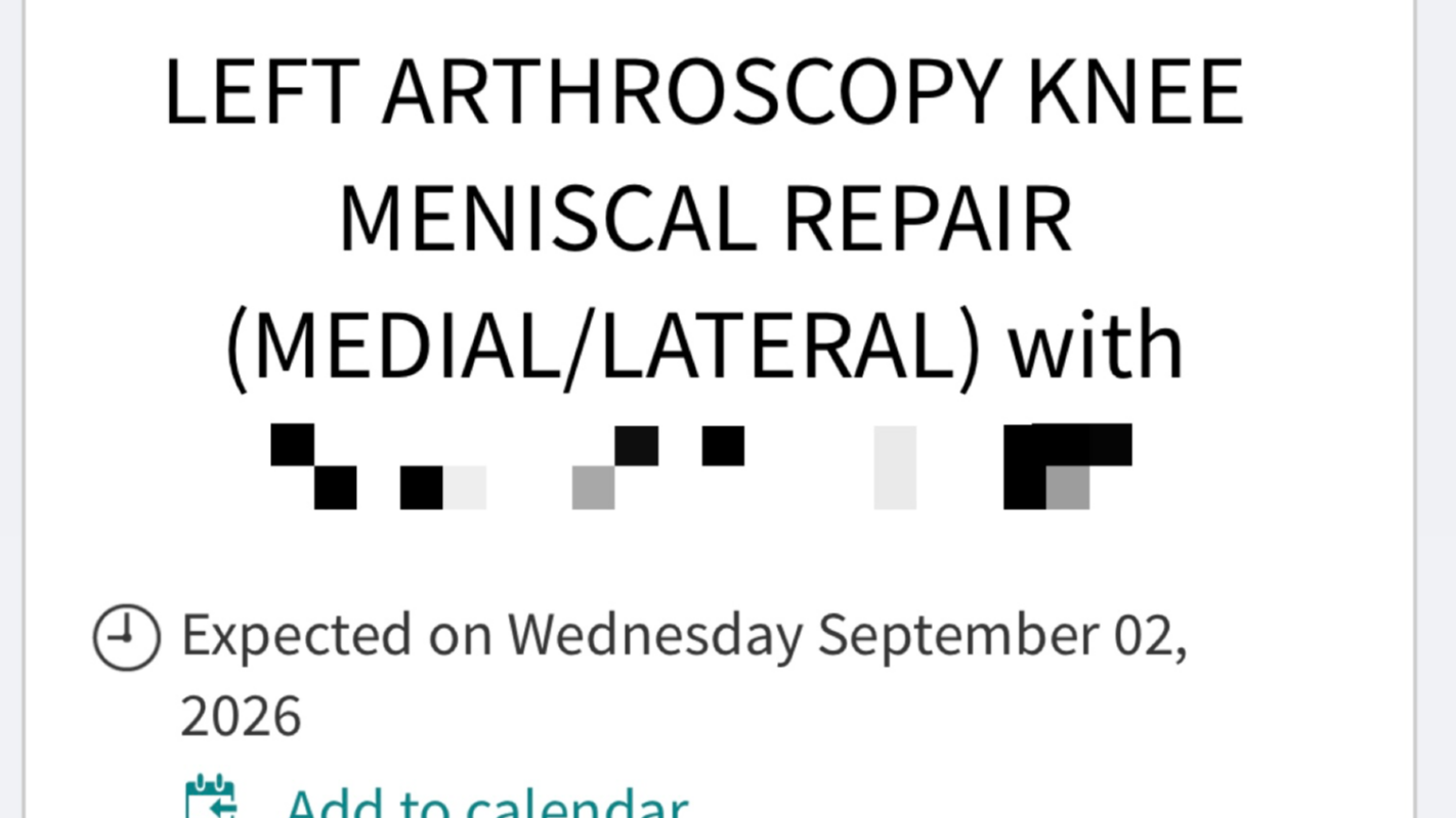 Knee Surgery Recovery, Housing, and Genuine Support