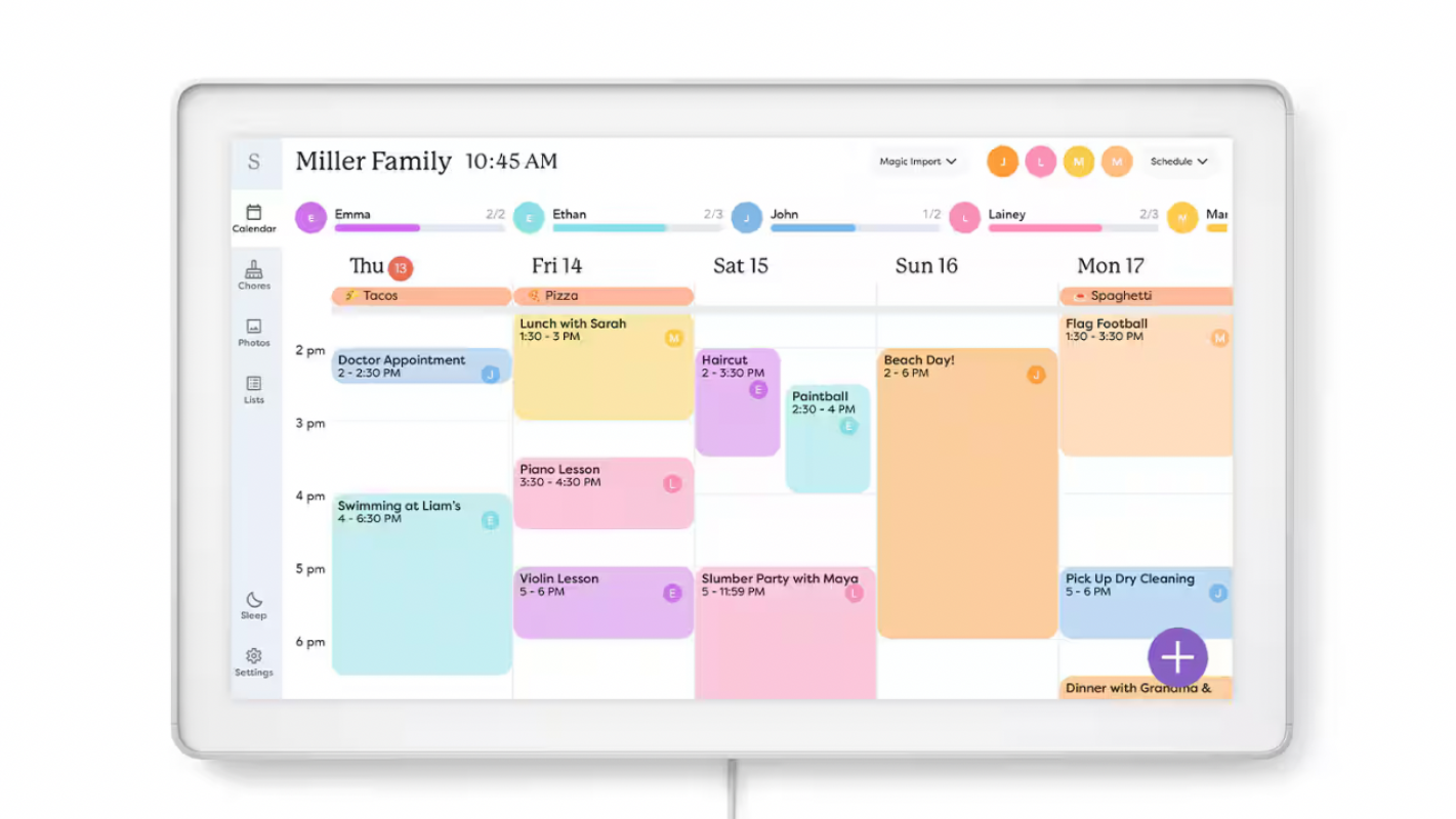 Digital Calender for baby coming home from Devos