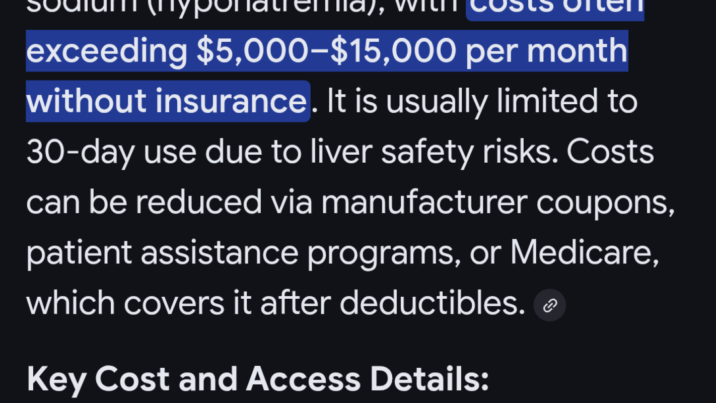 Samsca for my mother