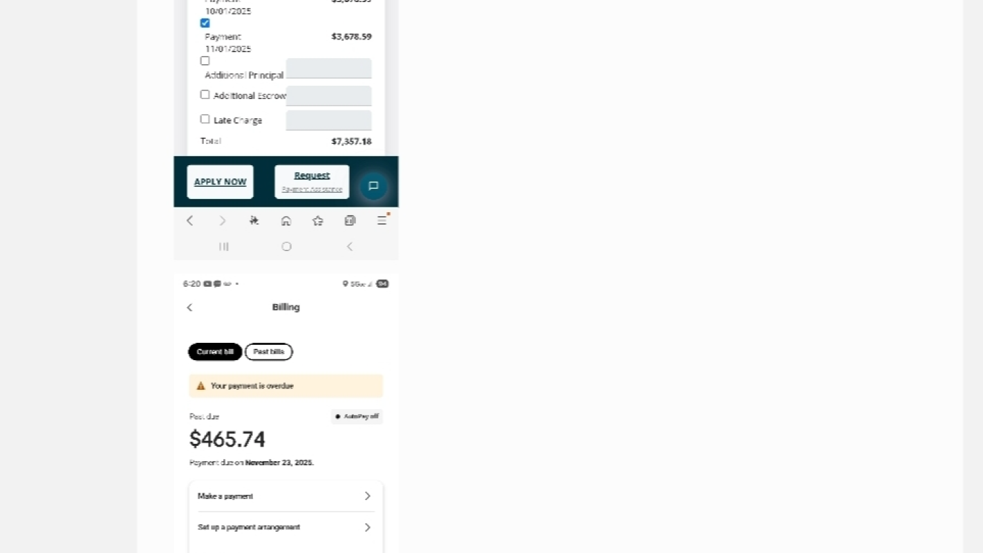 Light Bill, Phone Bill, Mortgage