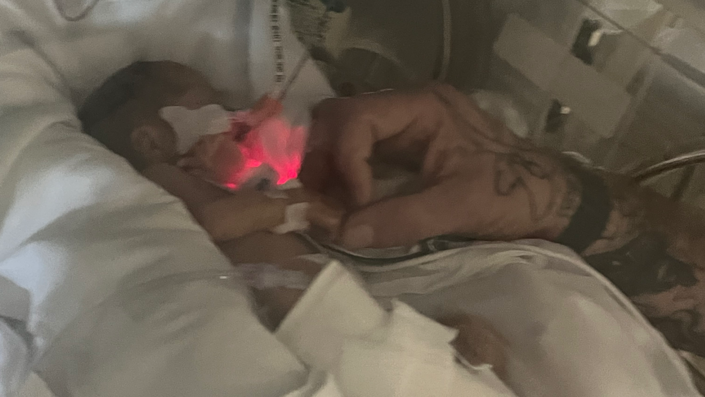 Preemie new born son