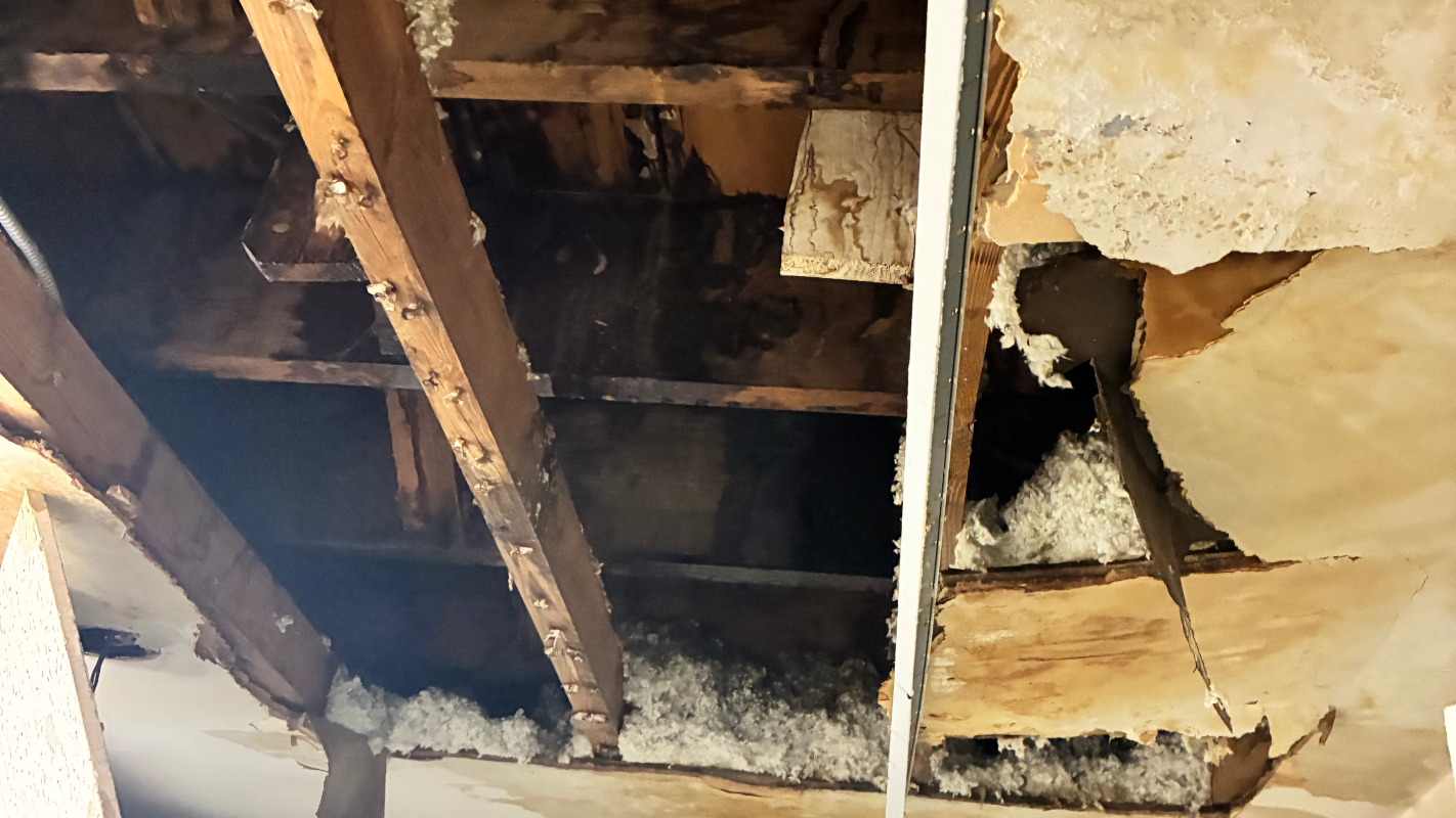 Moving after ceiling collapsed