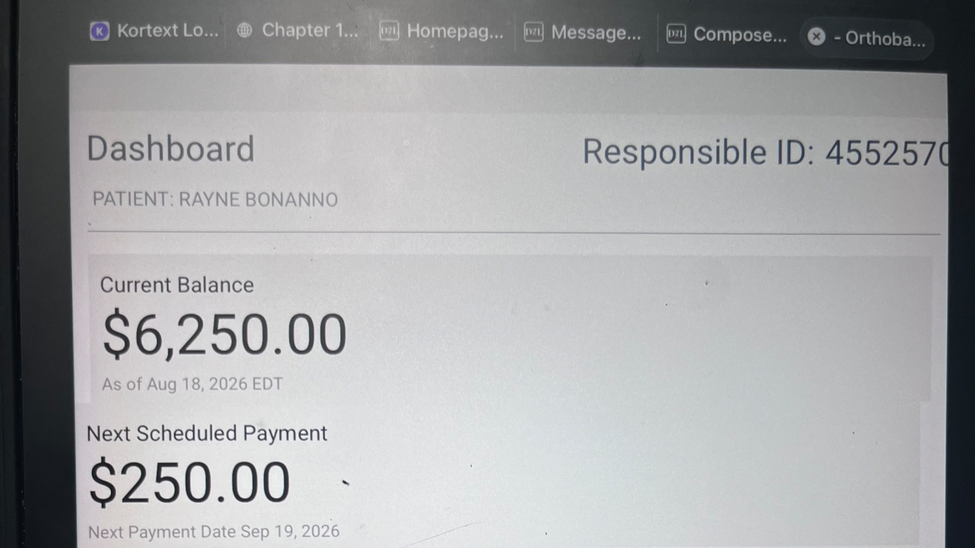 Help with my braces payment