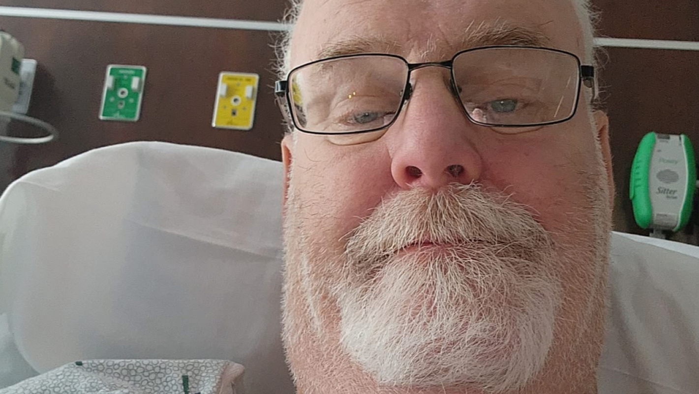 Helping dad get back on his feet!