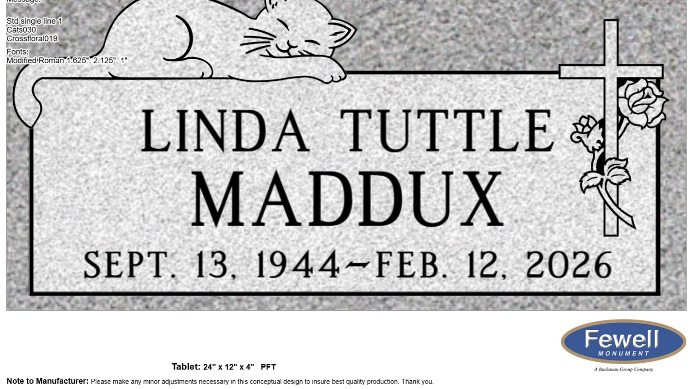 Linda Tuttle headstone