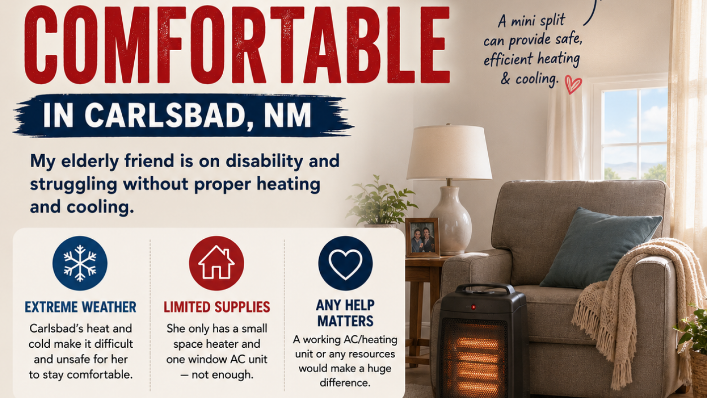 Help an Elderly Woman in Carlsbad Get Safe AC & Heat