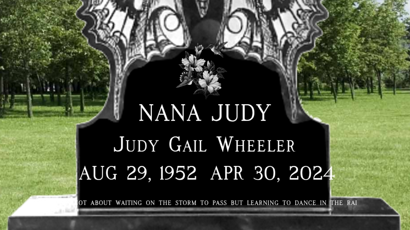 My Mothers Headstone and Bench