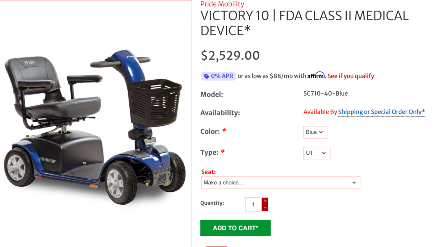 Help Kyda with a Mobility Scooter