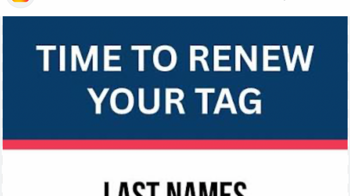 Renewal tag for 2016 truck I need help urgently please