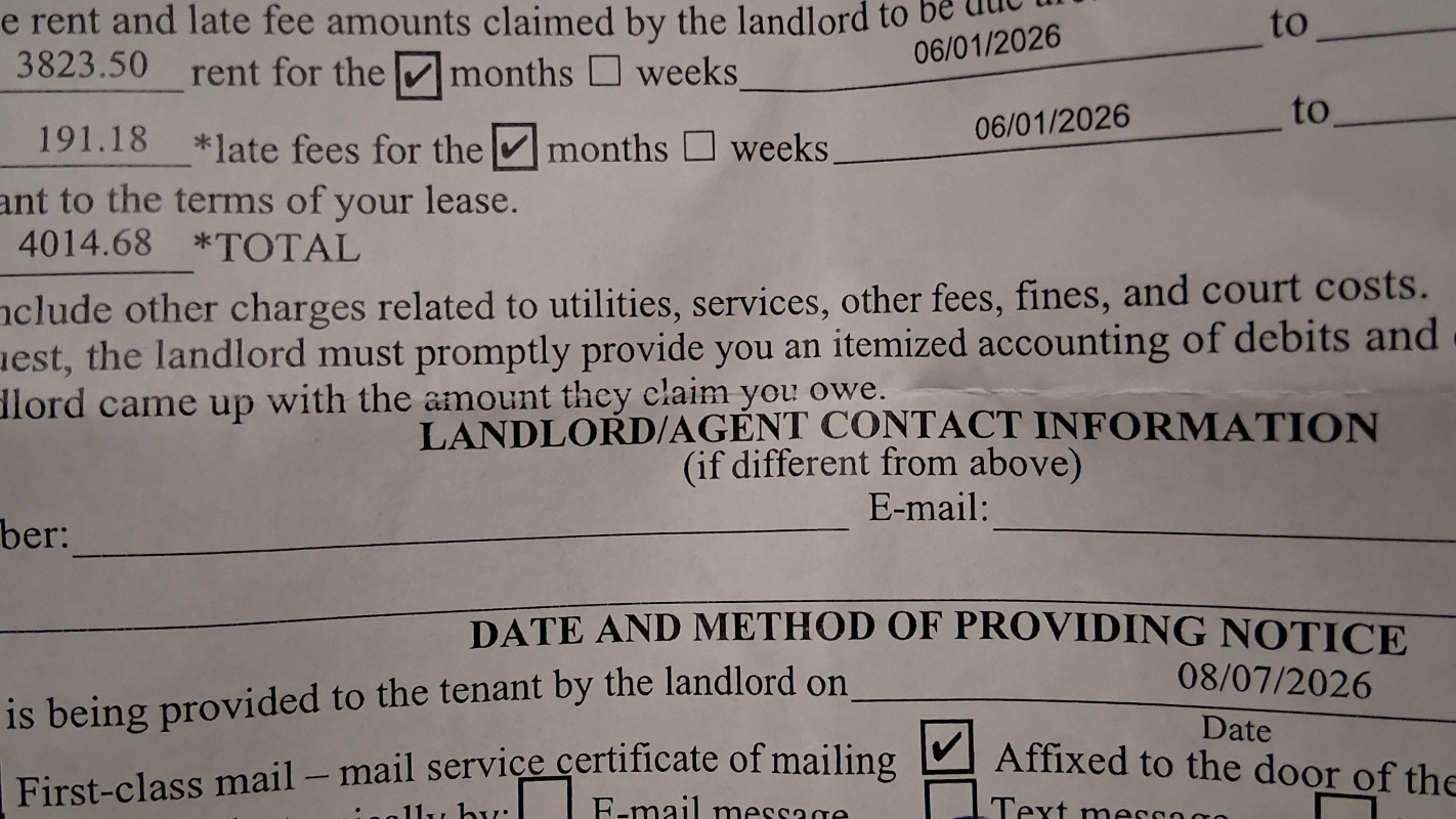 Facing eviction. I just need help to get stable again.