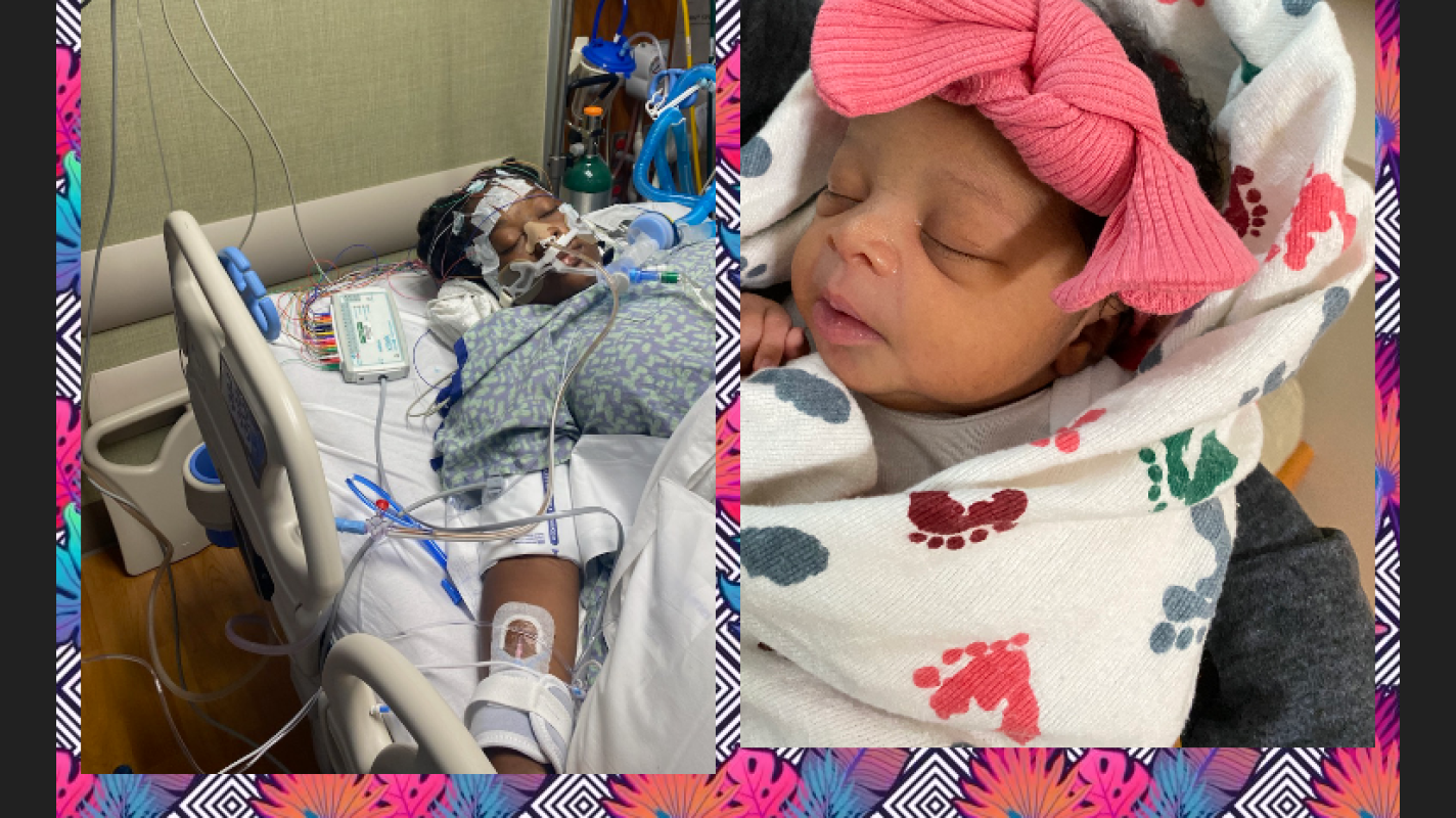 Medical recovery for Mommy and Newborn Babygirl Camille