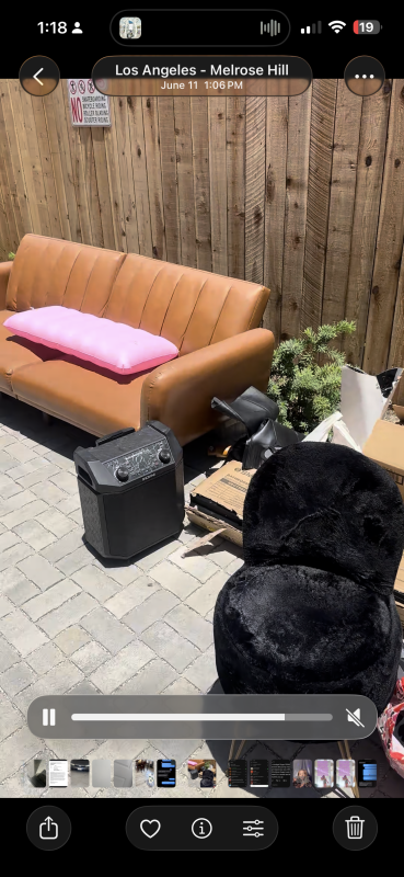 Video of my roomates Putting my belongings outside