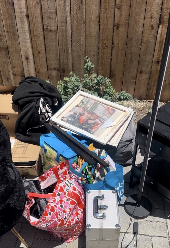 Photo of My belongings thrown out by roommate June 12th