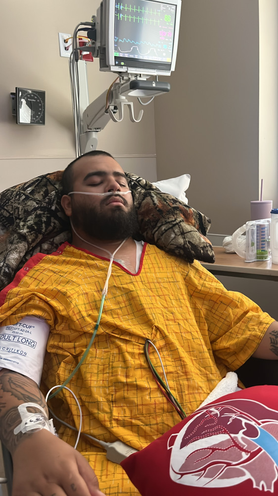 Fluid around his Heart More Days In ICU