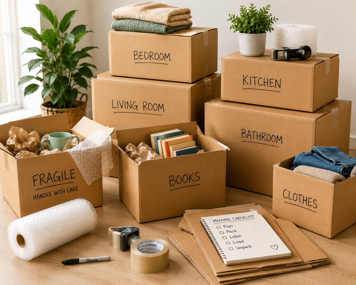 Packing and downsizing