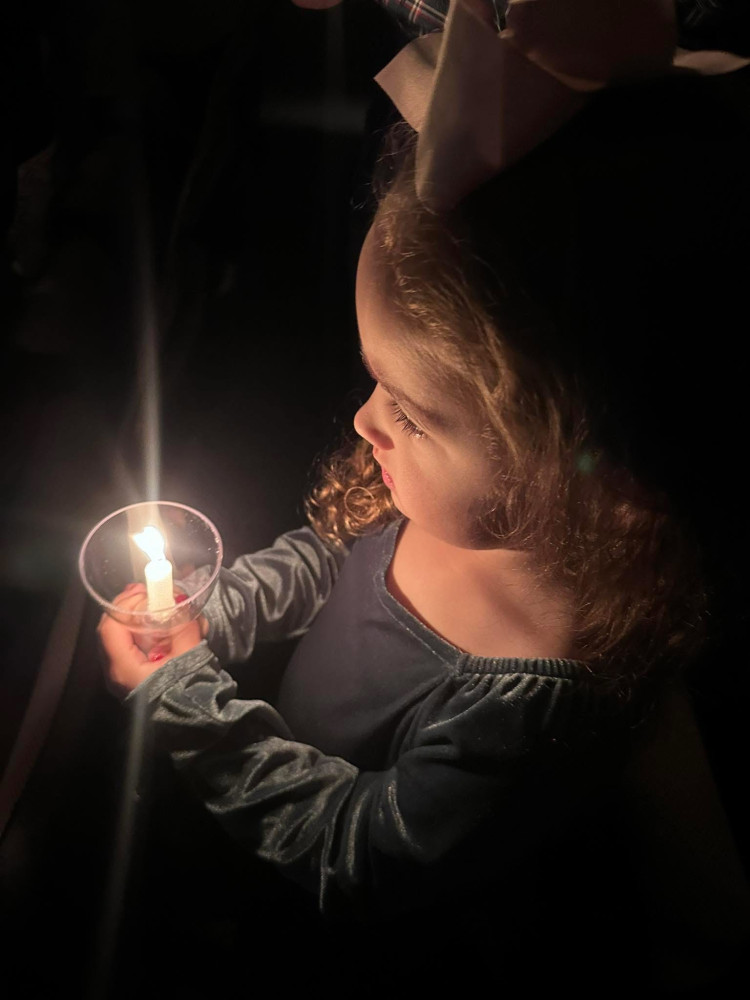 Christmas Eve Candle light service my family held for me❤️🙏🏻✝️