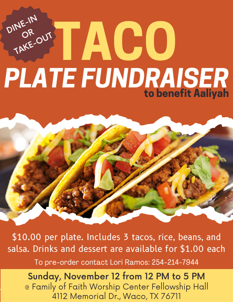 Taco Plate Fundraiser
